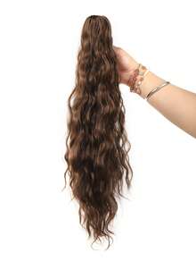Wavy Drawstring Ponytail Wig, Natural Curly Ponytail, Easy-To-Install Everyday Party/Date Hair Accessory, Halloween - Multicolor - View 9