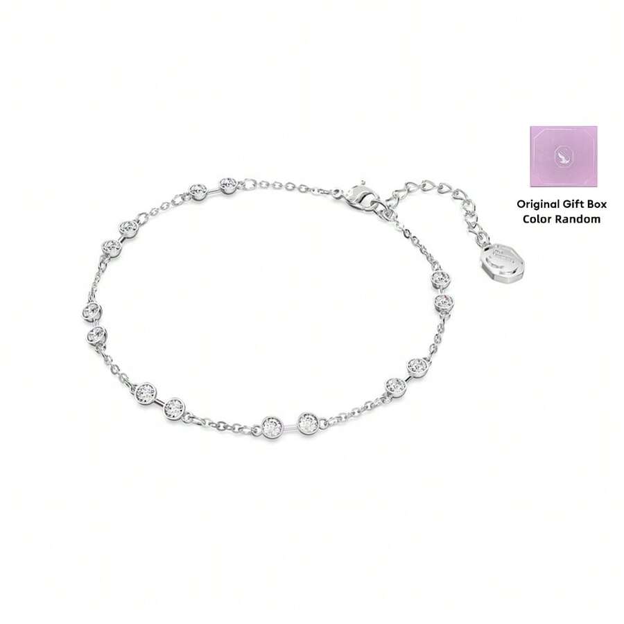SWAROVSKI Remix Collection Strand Round Cut Women's Bracelet 5663545 - White 5663545 - View 1
