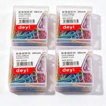 4 Boxes Of 400pcs Colorful Rust-Proof Paper Clips, Assorted Bookmarks And Binder Clips For Office Supplies, Tickets, Exam Papers And Document Organization - Colored Paper Clips - View 6