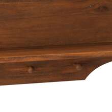 100CM Retro 4 Door Wall-Mounted Cabinet, Featuring Two Layers Of Storage Space And An Open Hook Rack Space,Suitable For Bathrooms, Kitchens, Dining Rooms, Brown - 棕色 - 查看 15