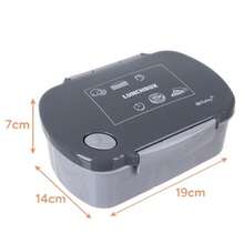 Lunch Box 800ml With Compartments, Leak Resistant Lid With Steam Valve, Microwave, Dishwasher, Freezer, Food Storage Container For Meals, Snacks, School, Work, Travel, - Grey - View 3