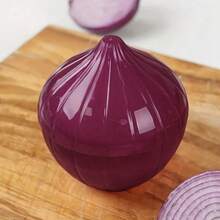6pcs/5pcs/4pcs/2pcs/1pc Onion-Shaped Food Storage Containers, Multi-Purpose Plastic Containers, Freezer , Flip Lid Design, Hand Wash, No Electricity Required, Fruit & Vegetable Shaped Kitchen Food Storage, Airtight - Multicolor - View 7
