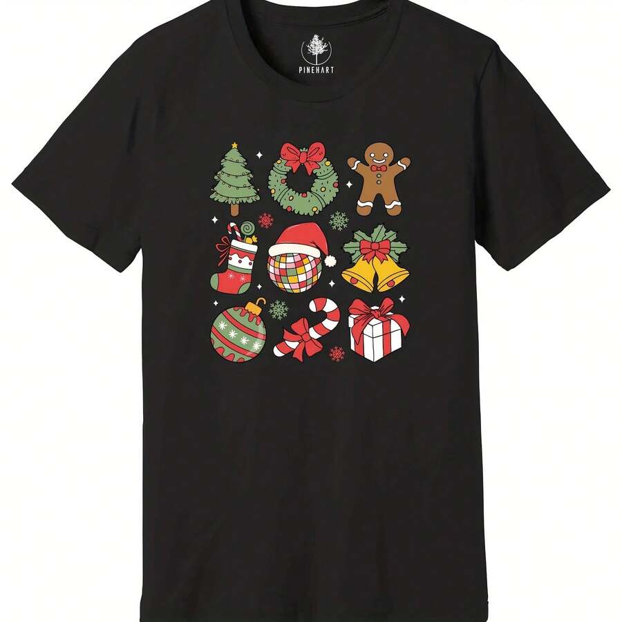 Coquette Cute Christmas Shirt, Christmas Tree Shirt, Santa Shirt - 款式 - 查看 1