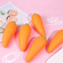 Tachimi 1pc Random Carrot Squishy Toy, Suitable For Teens And Adults, Squeezable, Stretchable, Twistable, Fun And Cute Holiday Gift For Birthday, Easter, Halloween, Christmas - Multicolor - View 2