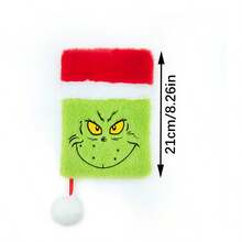 The Grinch The Christmas Notebook, Exquisite A5 Inner Pages, Green Monster Christmas Hat Notepad, Cute Cartoon, New Year Gift - A - View 9