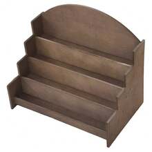 4-Tier Wooden Card Holder Greeting Card Display Stand For Retail, Postcards Z - Star - View 3