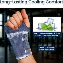 1pc Reusable Ice Compression Bandage, Sports Protection Cold Compress Wrap With Adjustable Strap And Buckle, Suitable For Knee, Calf, Wrist - Multicolor - View 10