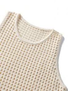GRDR Men's Summer Knit Tank Top, Suitable For Commuting And Daily Wear - Apricot - View 10