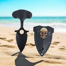 Mini Faca Push T Dagger Ds Com Caveira Na Bainha e Corrente - 06-1072 - Visão 3