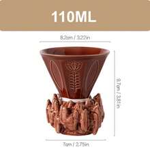 110ml Ceramic Espresso Cup With Saucer - Unique Coffee And Tea Cup - Perfect Gift For Coffee Lovers - Multicolor - View 15