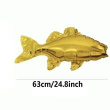 2 piezas Globos de peces koi dorados, globos de peces realistas, decoración de fiesta de pesca, globos de lubina, carpa koi, carpa cruciana, lubina, salmón, regalo para pescadores, decoración del Día del Padre, regalo para el padre, decoración de fiesta para hombres, decoración de base de pesca, decoración de habitación - Ver 6