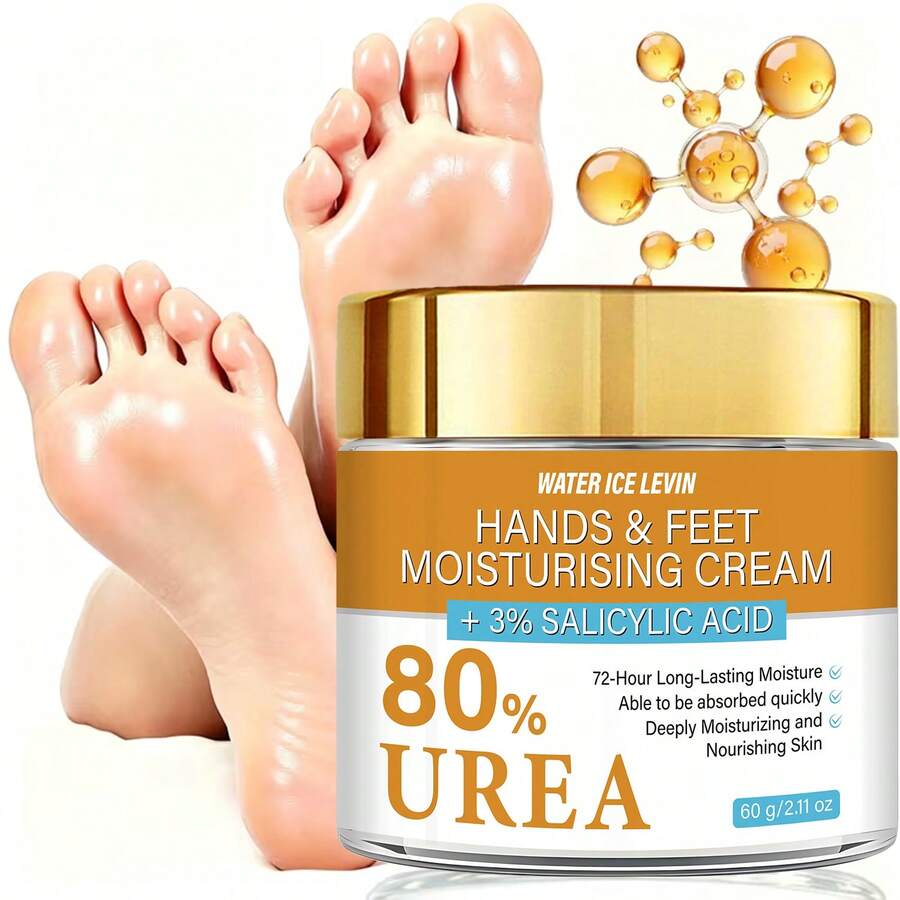 80% Urea Hand & Foot Moisturizing Cream, Long-Lasting Hydration, Suitable For Dry And Cracked Feet And Heels, Nourishes Dry Feet And Heels, Prevents Foot Cracking, Makes Feet Smooth And Soft, Moisturizes And Nourishes Feet - Fragrant - View 1