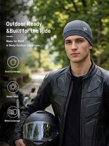Musion 1/3PCS Breathable Skull Cap, Quick Dry Lightweight Helmet Liner Beanie, Sweat Wicking Cycling Head Cap For Motorcycle Riding, Running & Sports - Multicolor - View 3