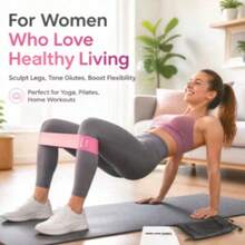 Set 3 Buah Pita Resistensi Yoga untuk Membentuk Kaki dan Pinggul, Peralatan Kebugaran dengan Tingkat Ketegangan Berbeda dan Tali Pergelangan Kaki - MultiWarna - View 7