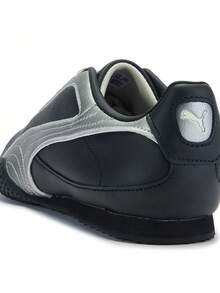 Puma Unisex - Bella V2 Leather - Black - Silver -  Casual Sports Shoes Low-Top 40404301 - Dark Grey - View 6
