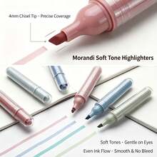 4-Color Gradient Eye-Protection Fluorescent Markers, Quick-Drying Non-Bleeding Highlighter Pens For Drawing And Doodling, Back To School Office Supplies, Ideal Holiday Gift - Multicolor - View 8