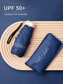 Mini Travel Sun Umbrella UPF 50+ UV Protection Portable Folding Sunshade Umbrella With Storage Bag Lightweight Waterproof For Travel And Daily Use - Multicolor - View 3
