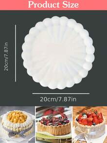 Extra Large Single 100-Fold Round Silicone Cake Mold, Creative 3D French Lace Mousse Cake Pudding Jelly Home DIY Baking Mold, Heat Resistant Easy To Clean Home Cake Making, Party Birthday Cake, Dessert DIY, Mousse Pudding Making Suitable For Mousse Cake French Dessert Mold, Baking Silicone Mold, Cake Baking Pan - Multicolor - View 5