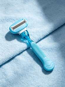 1 Razor Holder + 12/24/36 Replacement Blades Women's Manual Shaving Razor, Light Blue Smooth Shaver, Wavy Non-Slip Handle, 5-Layer Stainless Steel Blades Gentle Skin-Friendly Razor, Suitable For Legs, Underarms, Bikini Line, Full Body Hair Removal, Washable Portable Hair Removal Tool, Daily, Travel, Specialized, Women's Gift Choice, Eid Al-Adha / Mother's Day Hot-Selling Reusable Shaving Set - 1 Handle + 24 Replacement Blades - View 4