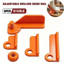 5-Angle Adjustable Drilling Guide Rail Clamp, Supports 0°, 30°, 45°, 60°, 90° Multi-Angle Precise Positioning, Suitable For 3 Different Lengths Of Short And Long Drill Bits, Effortless One-Handed Operation, Lightweight And Portable - A - View 4