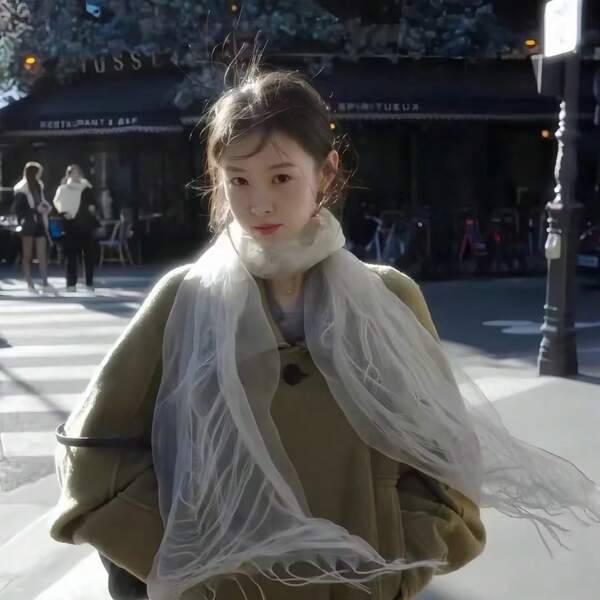 Maito White Tassel Scarf For Women, Summer Thin Organza Sun Protection Linen Scarf, Transparent Gauze