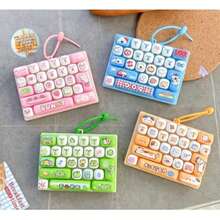 1 buah Liontin Keyboard 26 Kotak Lucu! Tekan untuk Meredakan Stres, Tidak Bisa Berhenti Menekan, Sangat Menyembuhkan Saat Bosan, Warna Acak - MultiWarna - View 2