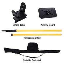 7/14/21pcs Telescopic Support Pole With Carry Storage Bag, Portable Adjustable‑Height Quick‑Lock Support Rod, Heavy‑Duty Extendable Hand Tool For Ceiling Installation, Cabinet And Drywall Supporting - Multicolor - View 11