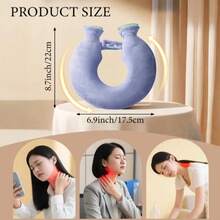 U-Shaped Hot Water Bottle, Refillable Neck And Shoulder Warmer, Cervical Heat Compress Hot Water Bag, Hand And Foot Warmer - Multicolor - View 3