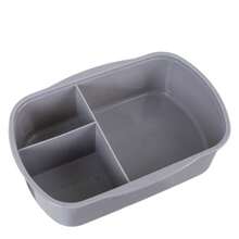 Lunch Box 800ml With Compartments, Leak Resistant Lid With Steam Valve, Microwave, Dishwasher, Freezer, Food Storage Container For Meals, Snacks, School, Work, Travel, - Grey - View 5