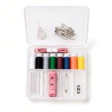 Kit de Costura Completo 10 Peças Linhas Agulhas e Acessórios - A - Visão 5