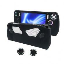 Compatible With ROG Ally, 1pc Protective Case + 2pcs Joystick Caps Set, Anti-Drop, Anti-Dust, Anti-Scratch, Anti-Slip, Anti-Sweat, Non-Slip Grip Design On Front And Back For Enhanced Gaming Control - View 6