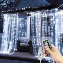 1pc 6m/3 Meters USB Plug-In Curtain String Lights, Fairy LED Lights For Wedding, Holiday, Party, Birthday Wall Decoration - USB Curtain Light - View 15
