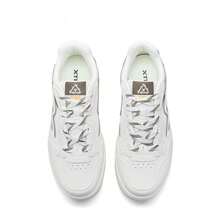 XTEP Men's New Versatile Lightweight Breathable Minimalist Casual Sports Skate Shoes - White/Grey-green - View 6