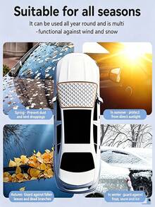 Car Windshield Snow Cover, Thickened Windshield Frost Ice Sun Shade Protector, Hail Proof All‑Season Car Front Window Cover For Most Sedan SUV, Anti‑Snow Anti‑Frost Anti‑UV Bird Droppings Windshield Shield - Multicolor - View 5