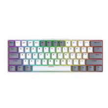T-WOLF 61-Key Mechanical Keyboard With Red Switches, 21-Key Anti-Ghosting Numpad, Customizable Black & White Dual-Tone Keyboard And Mouse Set, 6-Button Wired Illuminated Mouse - View 17