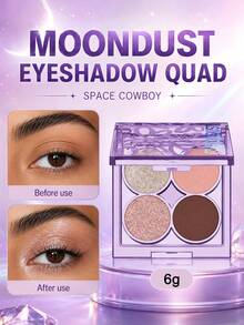 URBAN DECAY MOONDUST SPACE COWBOY 4-Color Eyeshadow Palette 6.G-0.2 Oz - SPACE COWBOY QUAD-6.g-0.2 Oz - View 1