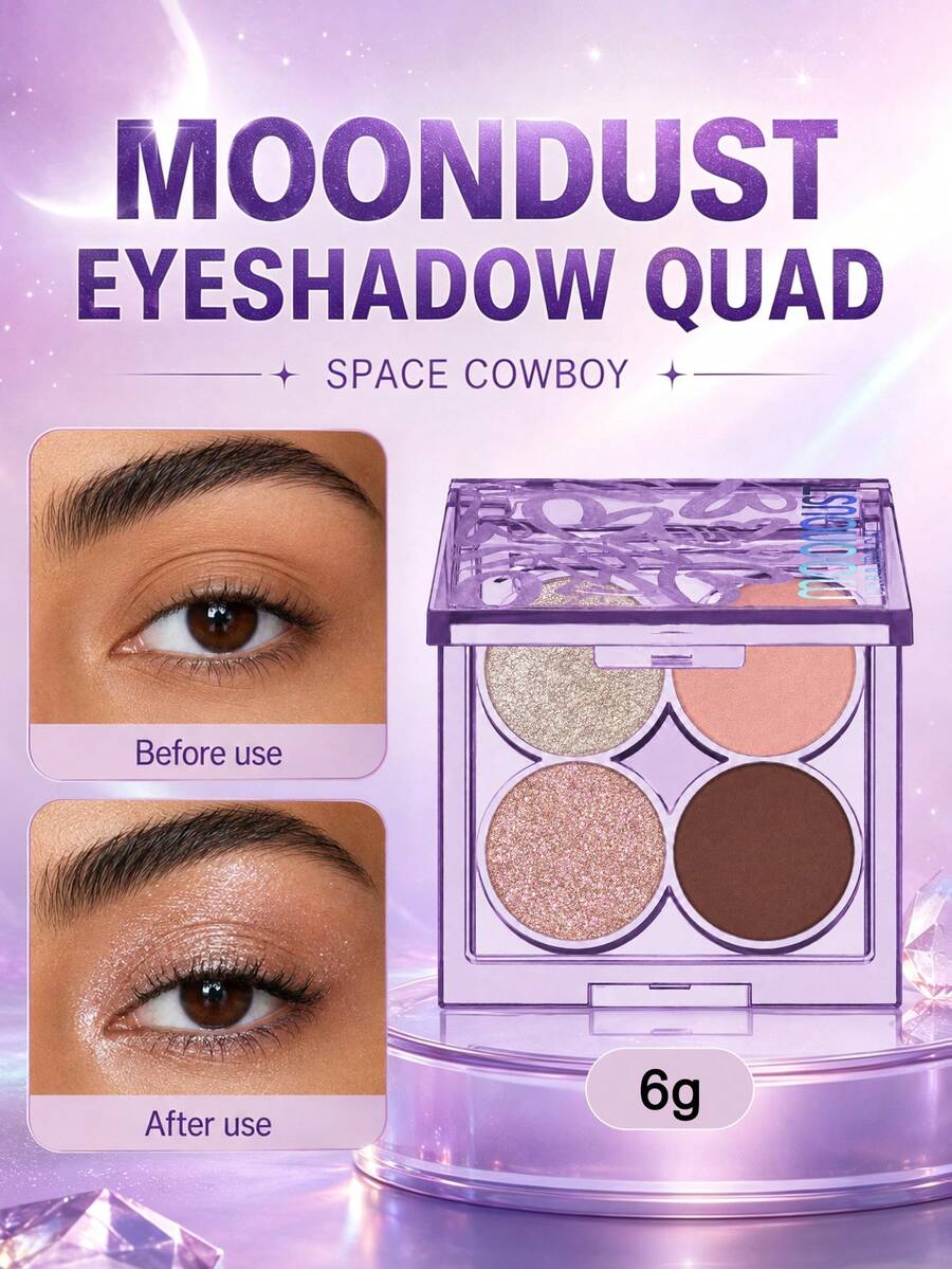 URBAN DECAY MOONDUST SPACE COWBOY 4-Color Eyeshadow Palette 6.G-0.2 Oz - SPACE COWBOY QUAD-6.g-0.2 Oz - View 1