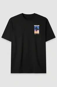 camiseta miami, camiseta de hombre, atuendos de verano, streetwear, top de algodón, camiseta de mujer, camiseta holgada blanca, top negro, regalo para hombre - Negro 1 - Ver 6