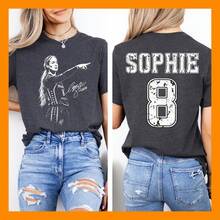 Sophie Cunningham 8 Fan Tee Indiana Basketball Apparel Retro Athlete Graphic Shirt Sports Fan Gift For Her - Black - View 1