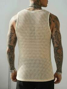 GRDR Men's Summer Knit Tank Top, Suitable For Commuting And Daily Wear - Apricot - View 6
