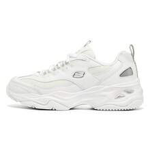Skechers Women's Thick-Sole Mesh Sneakers Lightweight Height-Increasing Non-Slip Daily Commuting Casual Sports Shoes Dad Shoes Panda Shoes - White - View 3