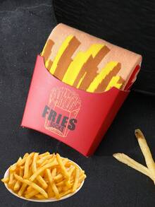 1 Pair Whimsical & Funny French Fries Shaped Mid-Calf Casual Socks, Gift For Men/Women, Creative Realistic French Fries Design, Unique Gift Item, Suitable For Christmas/Halloween/Day Of The Dead/Labor Day/St. Patrick's Day/Father's Day/Easter Gifts, Suitable For Home Relaxation/Family Gathering/Short Trip/Theme Party/Friends & Family Birthday/Couple Anniversary/Date Outing Gifts - Multicolor - View 4