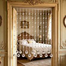 Handmade Product With Hook, Transparent Acrylic Crystal Decorative Hanging Ornament, Suitable For Home, Living Room, Bedroom And Entrance, Party And Holiday Atmosphere Decoration - Beaded Door Curtain - View 3