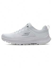 Skechers Women's GO RUN Series Breathable Flyknit Lightweight Non-Slip Cushioned Running Shoes - White - View 8