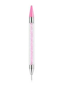 Diamond Pickup Tool, Diamond Waxing Tool With 3 Replaceable Wax Tips And 1 Tweezers DIY Nail Art Tool - A - View 8