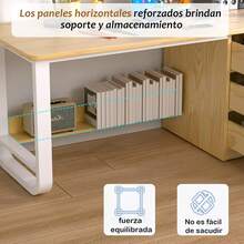 Office Desk - Oak - View 3