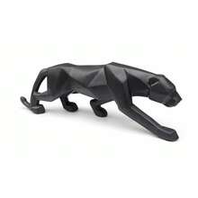 3D Geométrica Grande 42cm Decoração Luxo em Gesso - preto fosco - Visão 10