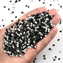 Small Nail Art Rhinestones, Glass Asymmetrical Flat Back Rhinestones, For Nail Art DIY, Phone Cases, Hair Accessories, Mini Jewelry Accessories. - Black-square 3x3mm - View 1