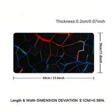 1 Pc Large Gaming Mouse Pad, XXL Strata Liquid Desk Mat, Non-Slip Rubber Base Game Mouse Mat, Computer Keyboard Mats Pad, Big Mousepad, Black Line Cool Large Mousepad, For Home Office Gaming Desktop Working - View 16