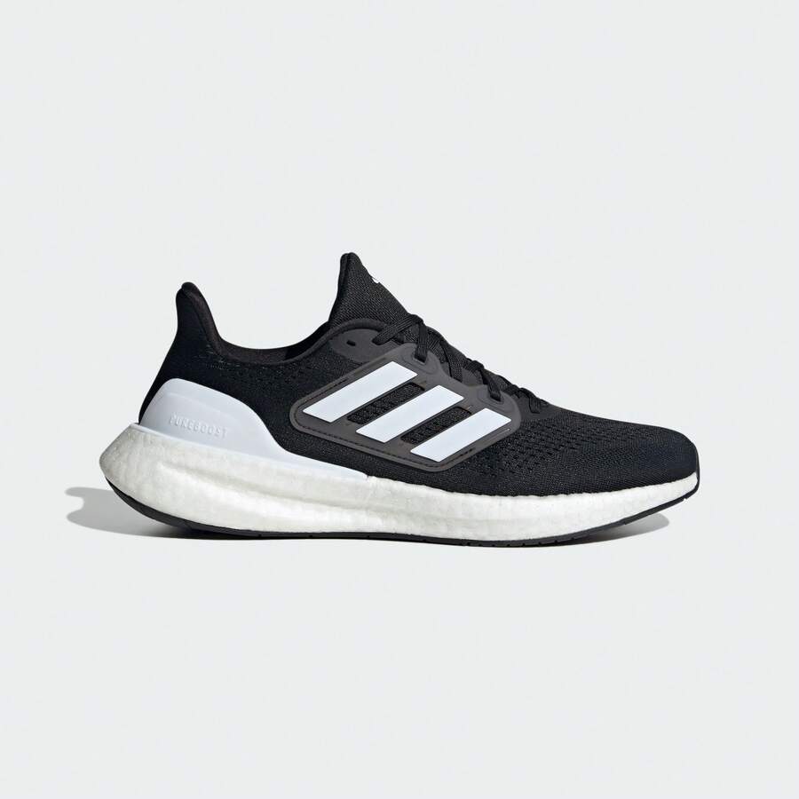 Adidas PUREBOOST 23 WIDE Running Shoes IF4839 - Black and White - View 1